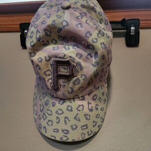 47 Brand Purple and Tan Leopard Print Cap